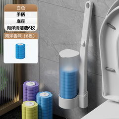 Disposable Toilet Brush with Replacement Heads Set