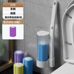 Disposable Toilet Brush with Replacement Heads Set